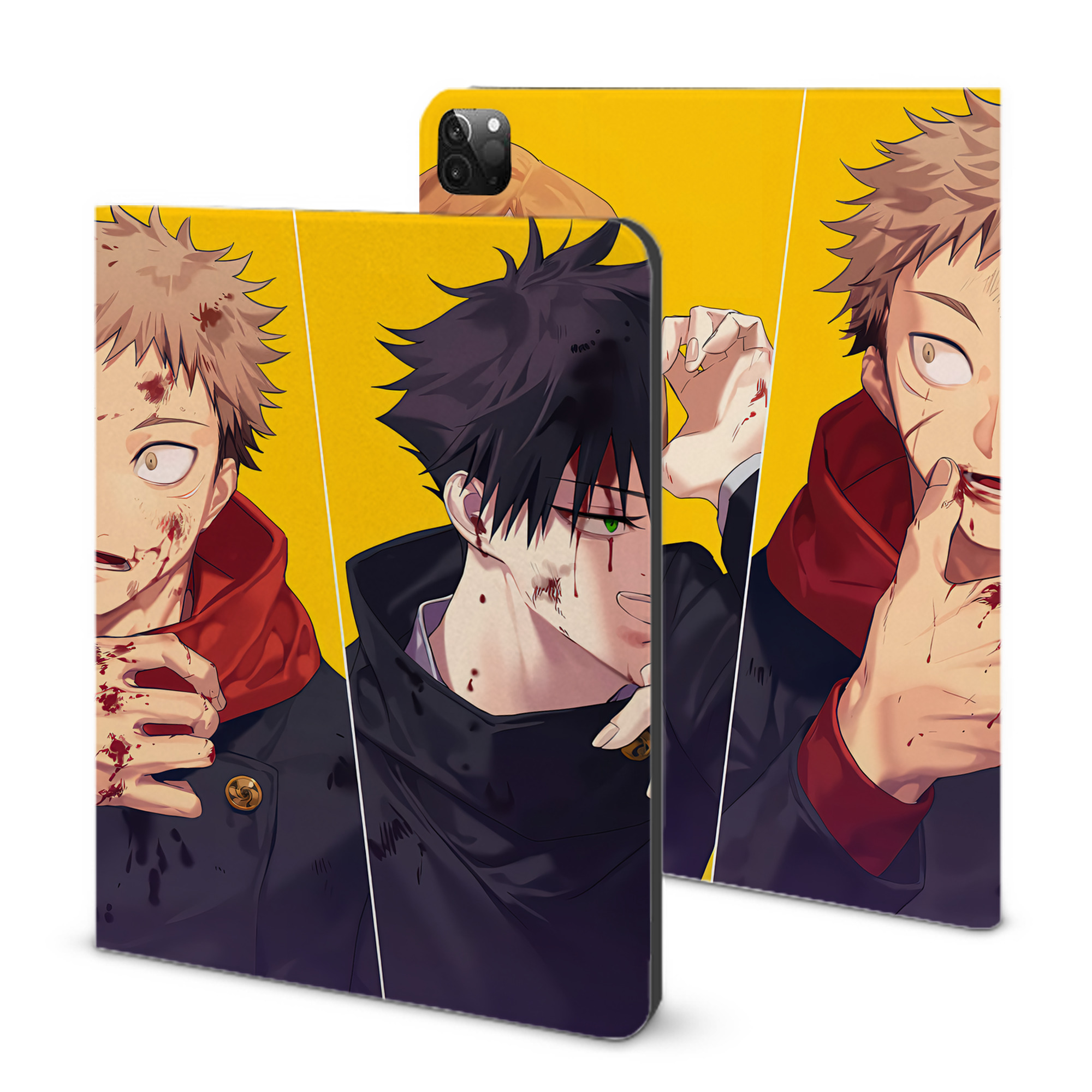 （画像用） 呪術廻戦 Jujutsu Kaisen IPadケース ペンホルダー付き ブックスタイルデザイン